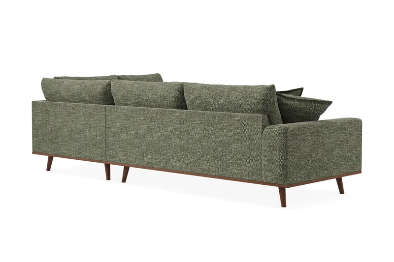Copenhagen Premium 4-sits Högervänd L-formad Djup Schäslongsoffa i Chenille - Grön - Möbler - Vardagsrum - Soffor - Divansoffa & schäslong