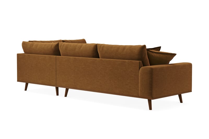 Copenhagen Premium 4-sits Högervänd L-formad Djup Schäslongsoffa i Tyg - Senapsgul - Möbler - Vardagsrum - Soffor - Divansoffa & schäslong