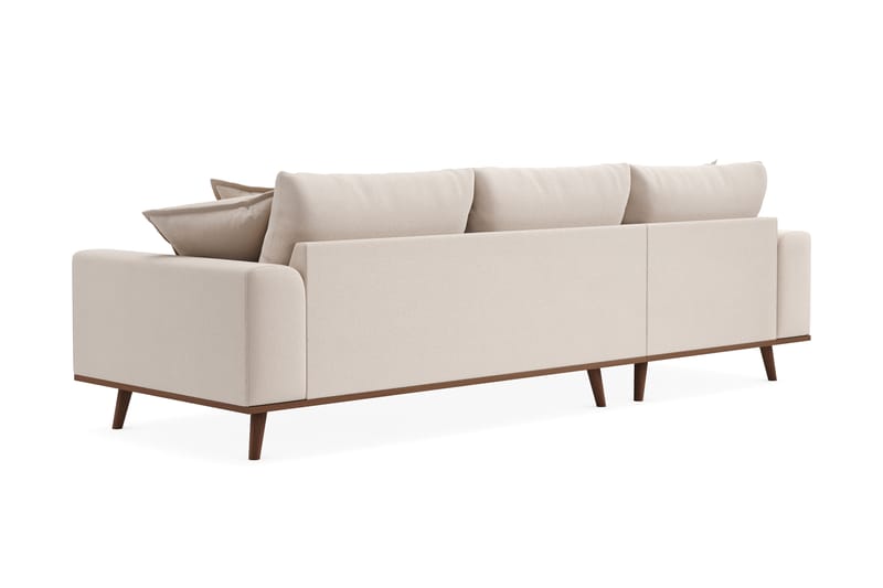 Copenhagen Premium 4-sits Vänstervänd L-formad Djup Divansoffa i Bouclé - Ljusbeige - Möbler - Vardagsrum - Soffor - Divansoffa & schäslong