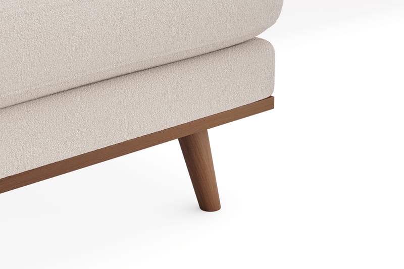 Copenhagen Premium 4-sits Vänstervänd L-formad Djup Schäslongsoffa i Bouclé - Ljusbeige - Möbler - Vardagsrum - Soffor - Divansoffa & schäslong