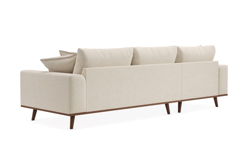 Copenhagen Premium 4-sits Vänstervänd L-formad Djup Divansoffa i Tyg - Beige - Möbler - Vardagsrum - Soffor - Divansoffa & schäslong