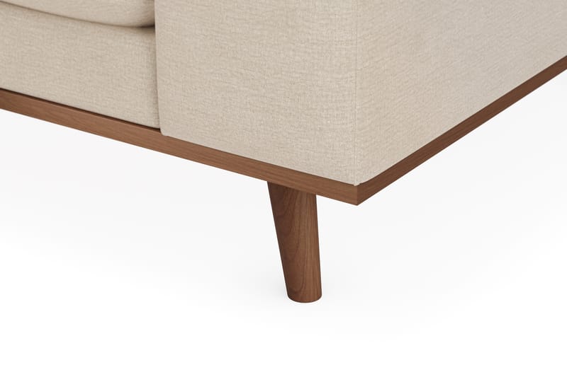Copenhagen Premium 4-sits Vänstervänd L-formad Djup Schäslongsoffa i Tyg - Beige - Möbler - Vardagsrum - Soffor - Divansoffa & schäslong