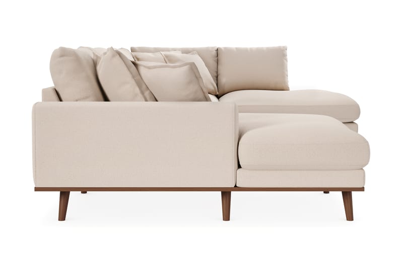 Copenhagen Premium 5-sits Högervänd U-formad Djup Soffa med Divan och Schäslong i Bouclé - Ljusbeige - Möbler - Vardagsrum - Soffor - U-soffor