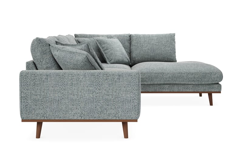 Copenhagen Premium 4-sits Högervänd L-formad Djup Schäslongsoffa i Chenille - Grå/Blå - Möbler - Vardagsrum - Soffor - Divansoffa & schäslong