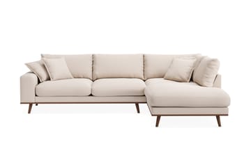 Copenhagen Premium 4-sits Högervänd L-formad Djup Schäslongsoffa i Bouclé