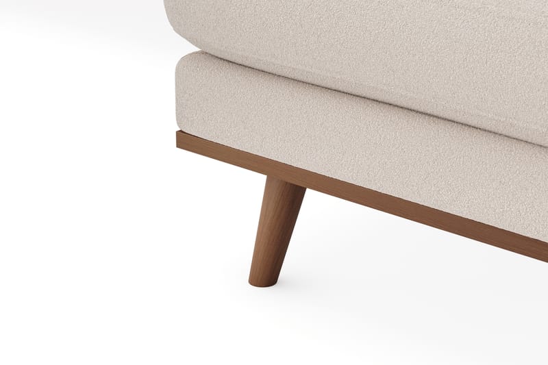 Copenhagen Premium 4-sits Högervänd L-formad Djup Divansoffa i Bouclé - Ljusbeige - Möbler - Vardagsrum - Soffor - Divansoffa & schäslong