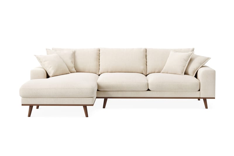 Copenhagen Premium 4-sits Vänstervänd L-formad Djup Divansoffa i Chenille - Ljusbeige - Möbler - Vardagsrum - Soffor - Divansoffa & schäslong