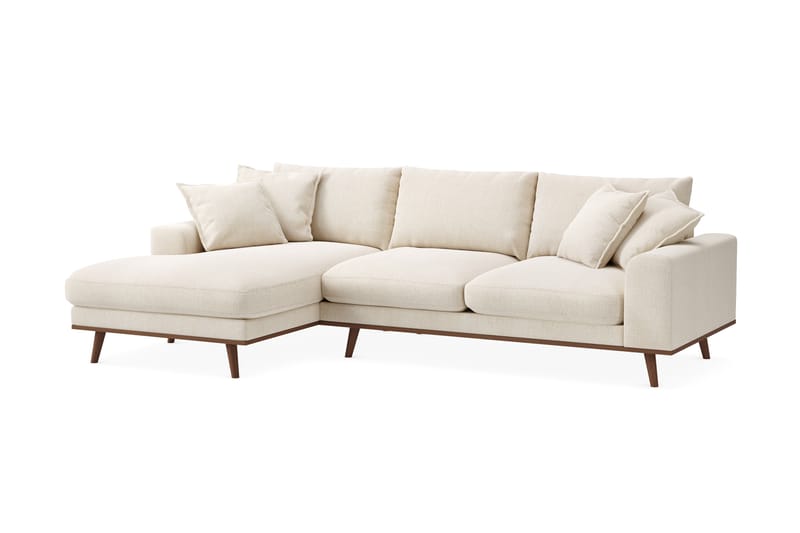 Copenhagen Premium 4-sits Vänstervänd L-formad Djup Divansoffa i Chenille - Ljusbeige - Möbler - Vardagsrum - Soffor - Divansoffa & schäslong