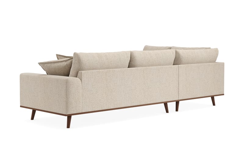 Copenhagen Premium 4-sits Vänstervänd L-formad Djup Schäslongsoffa i Chenille - Beige - Möbler - Vardagsrum - Soffor - Divansoffa & schäslong