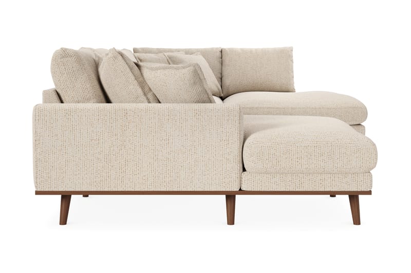 Copenhagen Premium 5-sits Högervänd U-formad Djup Soffa med Divan och Schäslong i Chenille - Beige - Möbler - Vardagsrum - Soffor - U-soffor