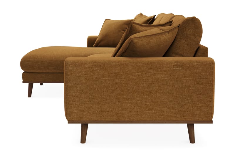 Copenhagen Premium 4-sits Vänstervänd L-formad Djup Divansoffa i Tyg - Senapsgul - Möbler - Vardagsrum - Soffor - Divansoffa & schäslong