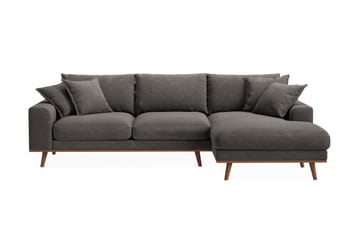 Copenhagen Premium 4-sits Högervänd L-formad Djup Divansoffa i Tyg