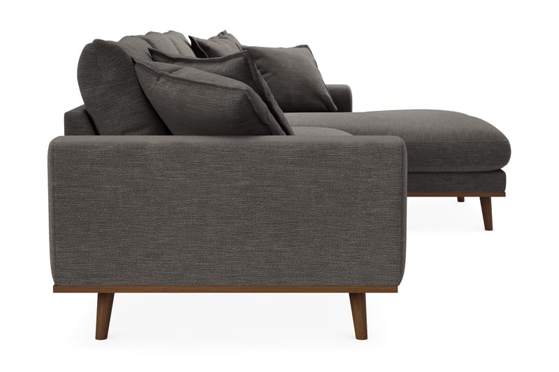 Copenhagen Premium 4-sits Högervänd L-formad Djup Divansoffa i Tyg - Mörkgrå - Möbler - Vardagsrum - Soffor - Divansoffa & schäslong