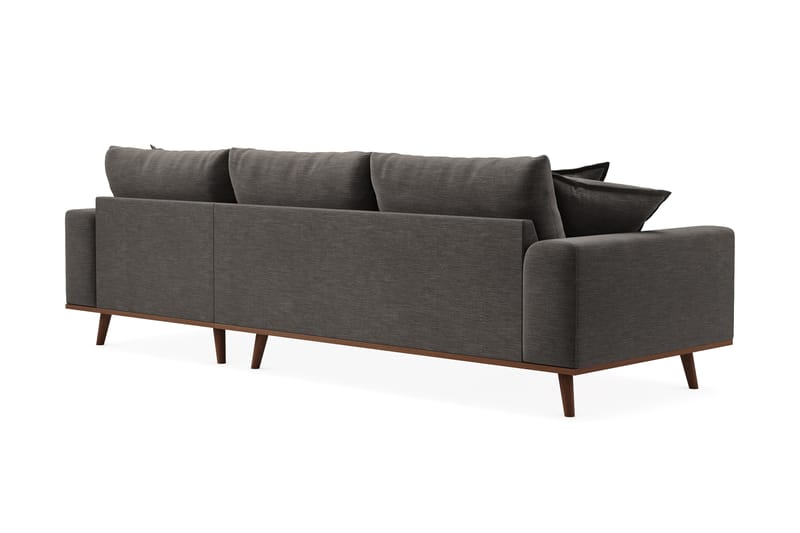 Copenhagen Premium 4-sits Högervänd L-formad Djup Divansoffa i Tyg - Mörkgrå - Möbler - Vardagsrum - Soffor - Divansoffa & schäslong
