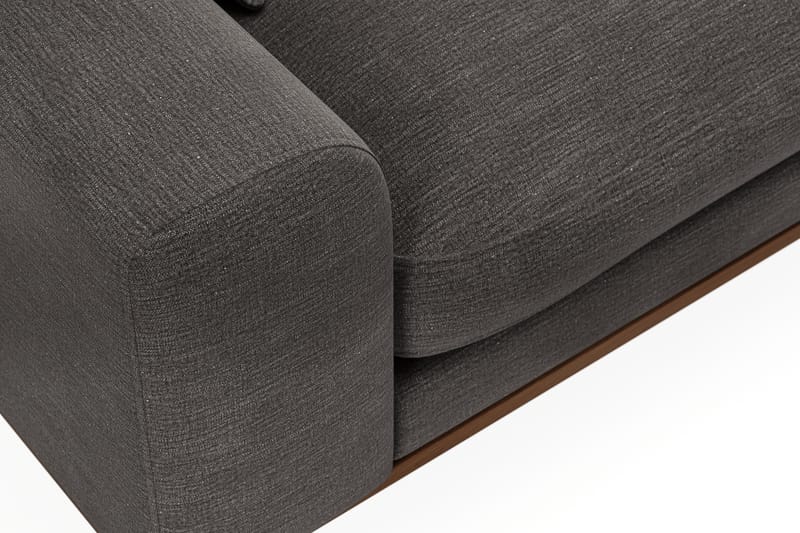 Copenhagen Premium 4-sits Högervänd L-formad Djup Schäslongsoffa i Tyg - Mörkgrå - Möbler - Vardagsrum - Soffor - Divansoffa & schäslong