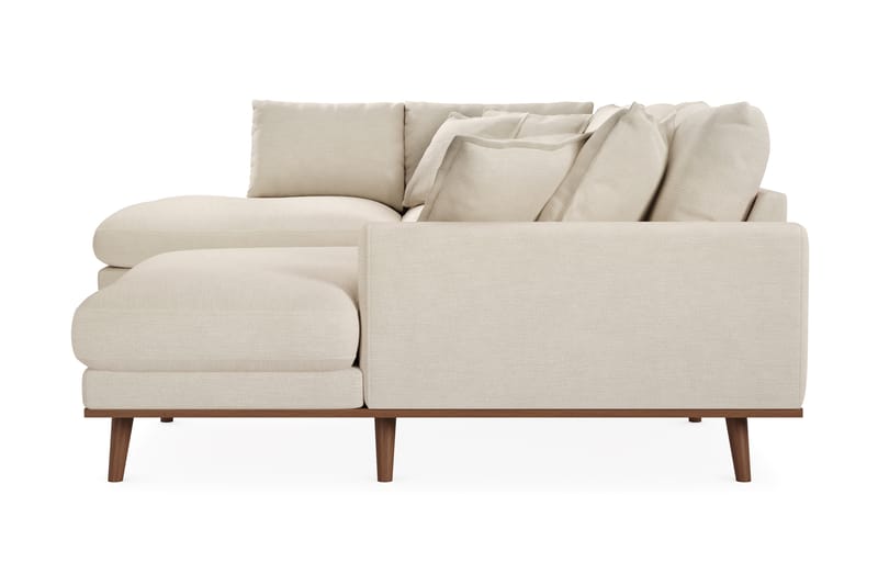 Copenhagen Premium 5-sits Högervänd U-formad Djup Soffa med Divan och Schäslong i Tyg - Beige - Möbler - Vardagsrum - Soffor - U-soffor