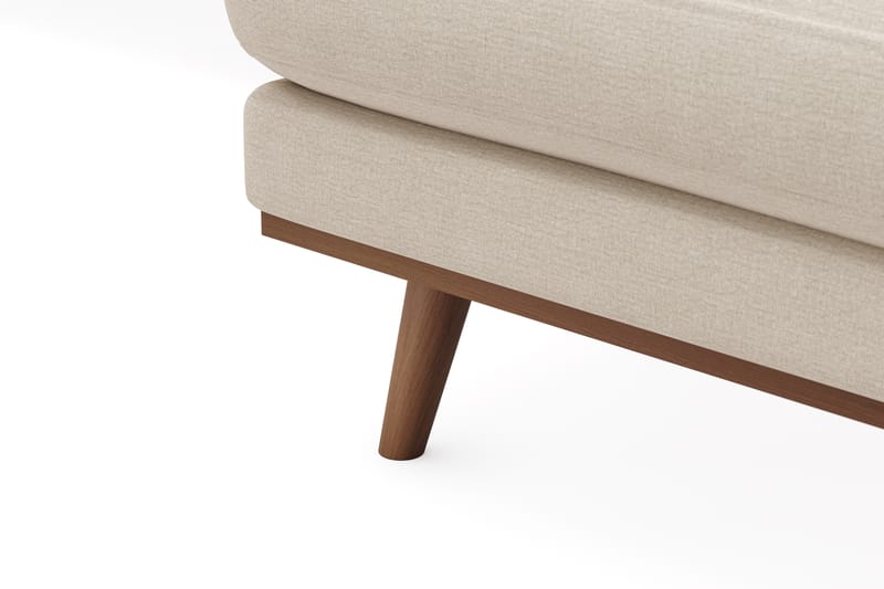 Copenhagen Premium 5-sits Högervänd U-formad Djup Soffa med Divan och Schäslong i Tyg - Beige - Möbler - Vardagsrum - Soffor - U-soffor