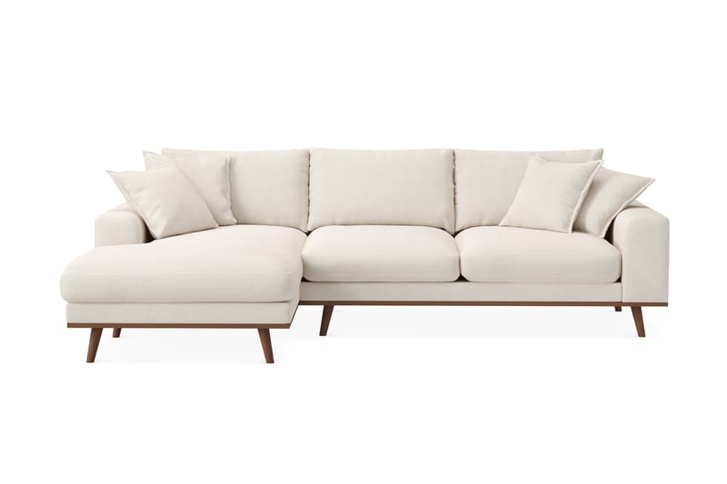 Copenhagen Premium 4-sits Vänstervänd L-formad Djup Divansoffa i Tyg - Ljusbeige - Möbler - Vardagsrum - Soffor - Divansoffa & schäslong