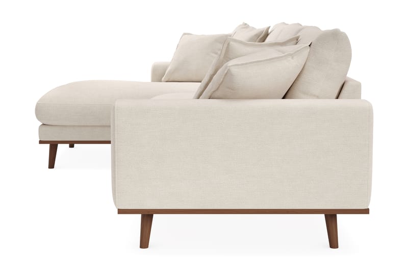 Copenhagen Premium 4-sits Vänstervänd L-formad Djup Divansoffa i Tyg - Ljusbeige - Möbler - Vardagsrum - Soffor - Divansoffa & schäslong