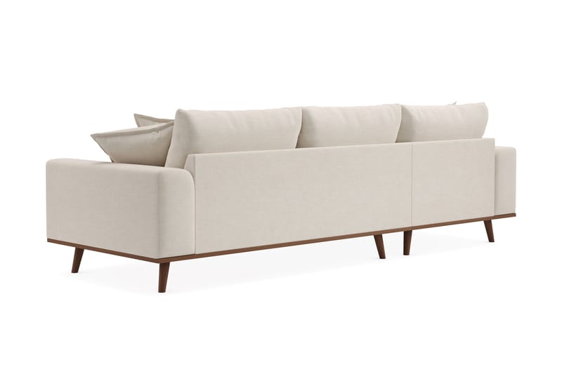 Copenhagen Premium 4-sits Vänstervänd L-formad Djup Divansoffa i Tyg - Ljusbeige - Möbler - Vardagsrum - Soffor - Divansoffa & schäslong