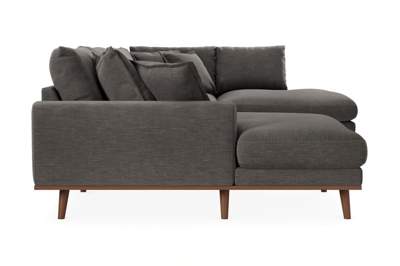 Copenhagen Premium 5-sits Vänstervänd U-formad Djup Soffa med Divan och Schäslong i Tyg - Mörkgrå - Möbler - Vardagsrum - Soffor - U-soffor
