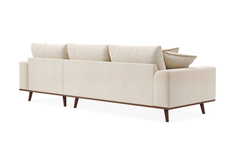 Copenhagen Premium 4-sits Högervänd L-formad Djup Divansoffa i Chenille - Ljusbeige - Möbler - Vardagsrum - Soffor - Divansoffa & schäslong