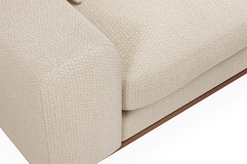 Copenhagen Premium 4-sits Högervänd L-formad Djup Divansoffa i Chenille - Ljusbeige - Möbler - Vardagsrum - Soffor - Divansoffa & schäslong