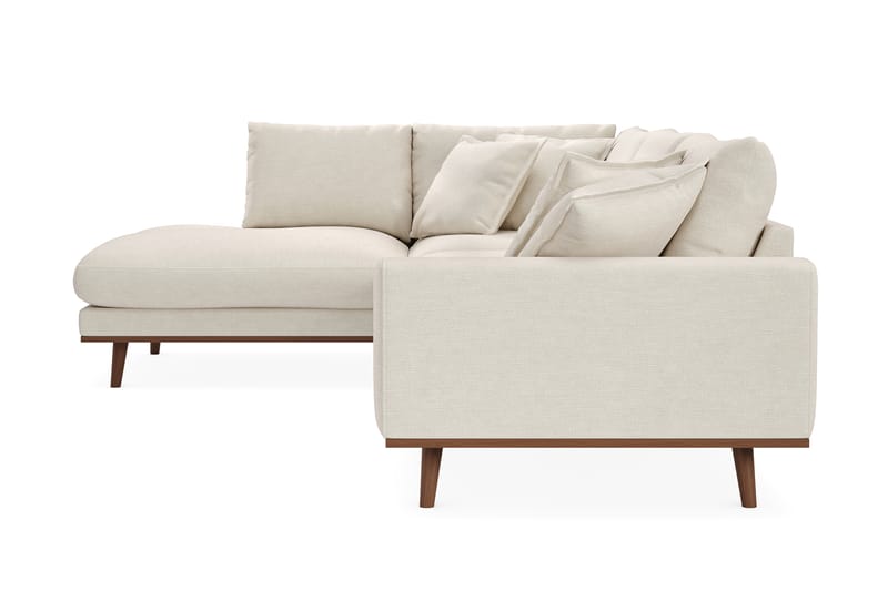 Copenhagen Premium 4-sits Vänstervänd L-formad Djup Schäslongsoffa i Tyg - Ljusbeige - Möbler - Vardagsrum - Soffor - Divansoffa & schäslong
