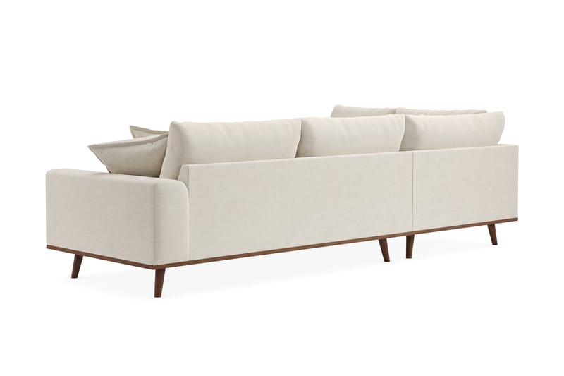 Copenhagen Premium 4-sits Vänstervänd L-formad Djup Schäslongsoffa i Tyg - Ljusbeige - Möbler - Vardagsrum - Soffor - Divansoffa & schäslong