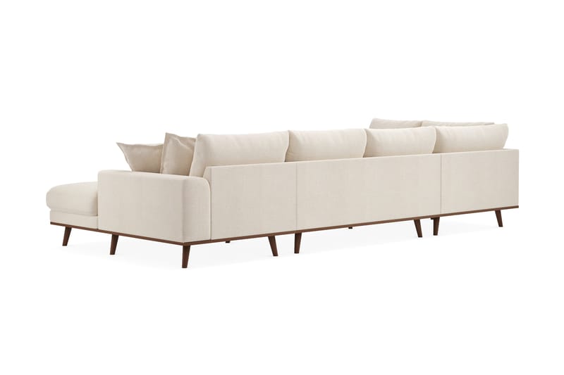 Copenhagen Premium 5-sits Vänstervänd U-formad Djup Soffa med Divan och Schäslong i Chenille - Ljusbeige - Möbler - Vardagsrum - Soffor - U-soffor