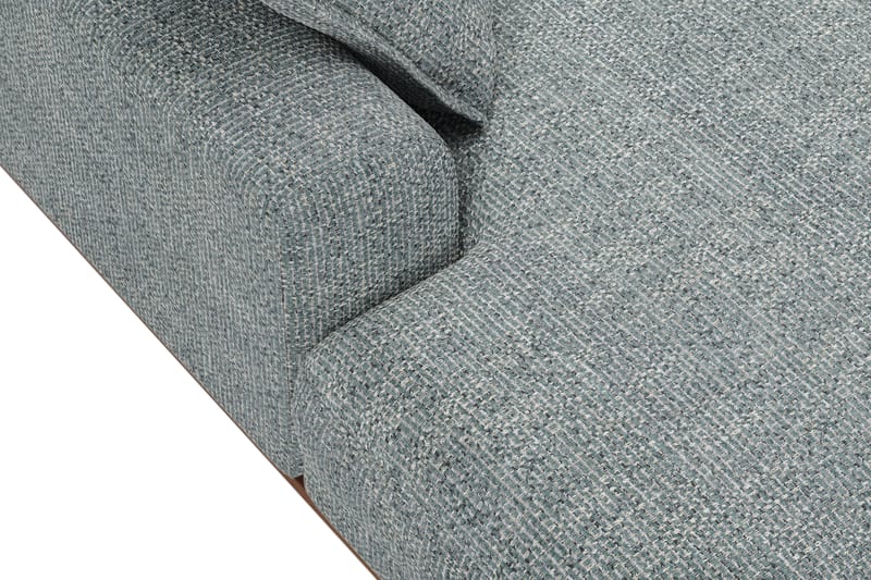 Copenhagen Premium 5-sits Högervänd U-formad Djup Soffa med Divan och Schäslong i Chenille - Grå/Blå - Möbler - Vardagsrum - Soffor - U-soffor