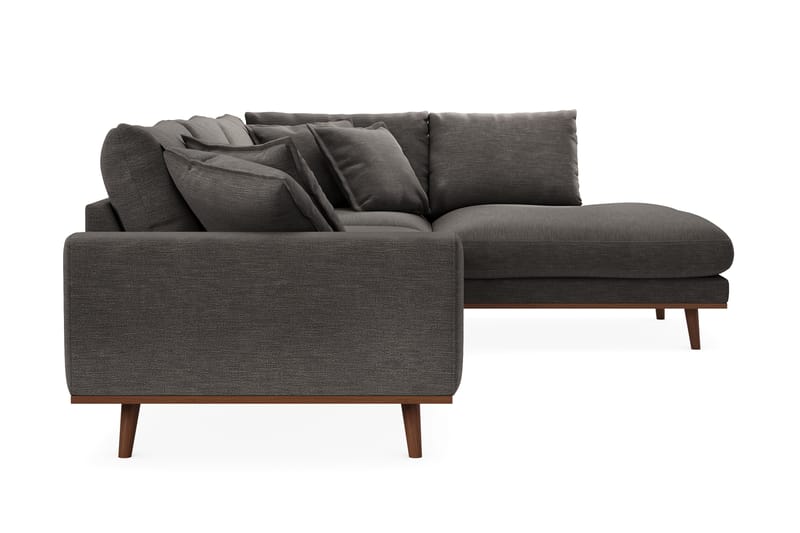 Copenhagen Premium 4-sits Högervänd L-formad Djup Schäslongsoffa i Tyg - Mörkgrå - Möbler - Vardagsrum - Soffor - Divansoffa & schäslong