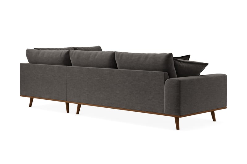 Copenhagen Premium 4-sits Högervänd L-formad Djup Schäslongsoffa i Tyg - Mörkgrå - Möbler - Vardagsrum - Soffor - Divansoffa & schäslong