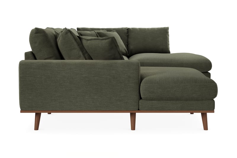 Copenhagen Premium 5-sits Vänstervänd U-formad Djup Soffa med Divan och Schäslong i Tyg - Grön - Möbler - Vardagsrum - Soffor - U-soffor
