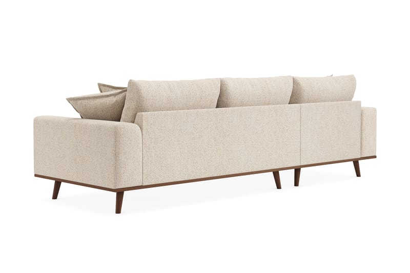 Copenhagen Premium 4-sits Vänstervänd L-formad Djup Divansoffa i Chenille - Beige - Möbler - Vardagsrum - Soffor - Divansoffa & schäslong