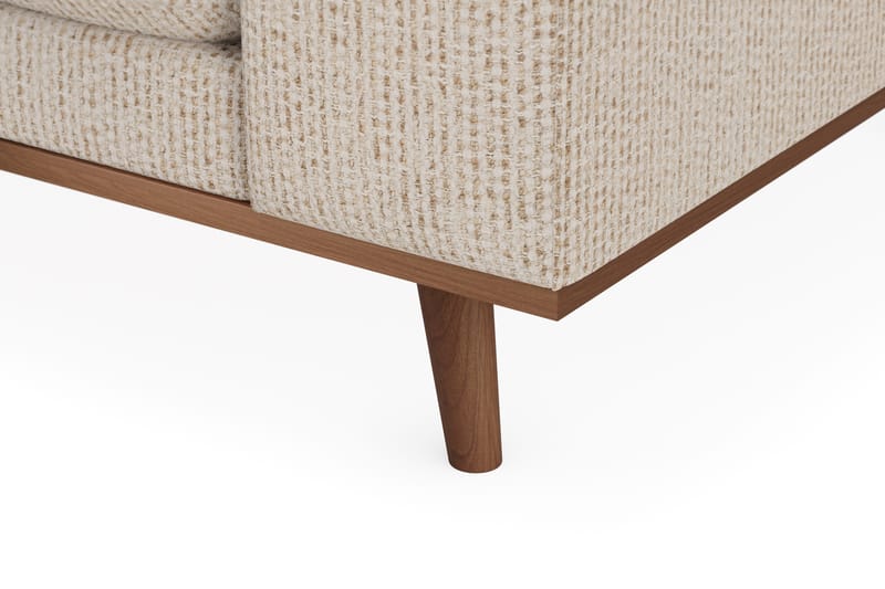 Copenhagen Premium 4-sits Vänstervänd L-formad Djup Divansoffa i Chenille - Beige - Möbler - Vardagsrum - Soffor - Divansoffa & schäslong