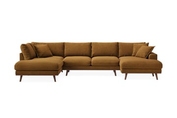 Copenhagen Premium 5-sits Högervänd U-formad Djup Soffa med Divan och Schäslong i Tyg