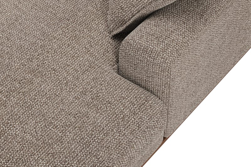 Copenhagen Premium 5-sits Vänstervänd U-formad Djup Soffa med Divan och Schäslong i Chenille - Brun - Möbler - Vardagsrum - Soffor - U-soffor
