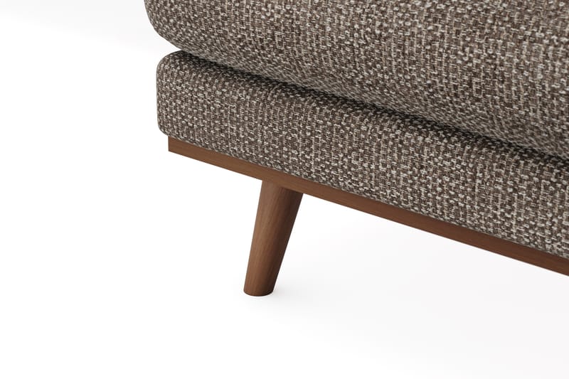 Copenhagen Premium 5-sits Vänstervänd U-formad Djup Soffa med Divan och Schäslong i Chenille - Brun - Möbler - Vardagsrum - Soffor - U-soffor