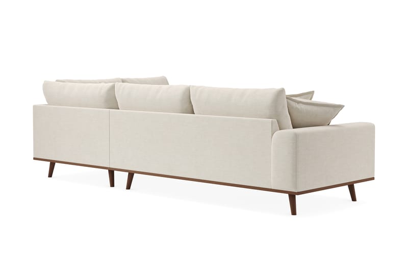 Copenhagen Premium 4-sits Högervänd L-formad Djup Schäslongsoffa i Tyg - Ljusbeige - Möbler - Vardagsrum - Soffor - Divansoffa & schäslong