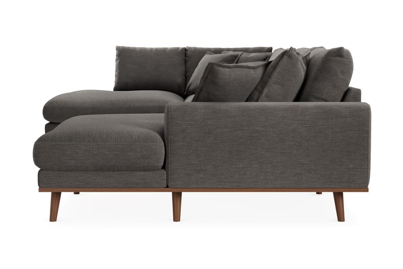 Copenhagen Premium 5-sits Högervänd U-formad Djup Soffa med Divan och Schäslong i Tyg - Mörkgrå - Möbler - Vardagsrum - Soffor - U-soffor
