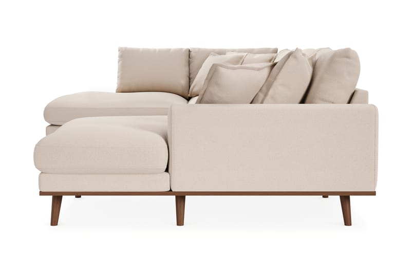 Copenhagen Premium 5-sits Vänstervänd U-formad Djup Soffa med Divan och Schäslong i Bouclé - Ljusbeige - Möbler - Vardagsrum - Soffor - U-soffor
