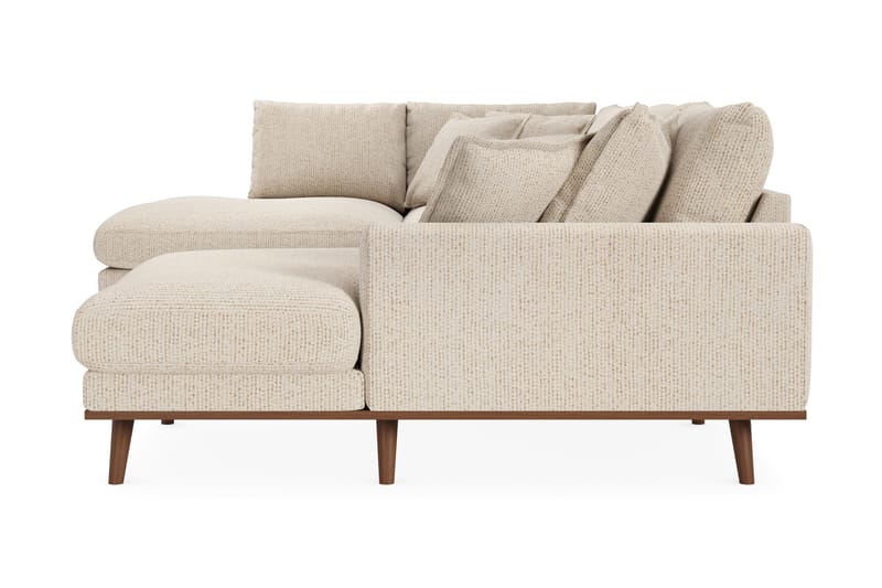 Copenhagen Premium 5-sits Vänstervänd U-formad Djup Soffa med Divan och Schäslong i Chenille - Beige - Möbler - Vardagsrum - Soffor - U-soffor