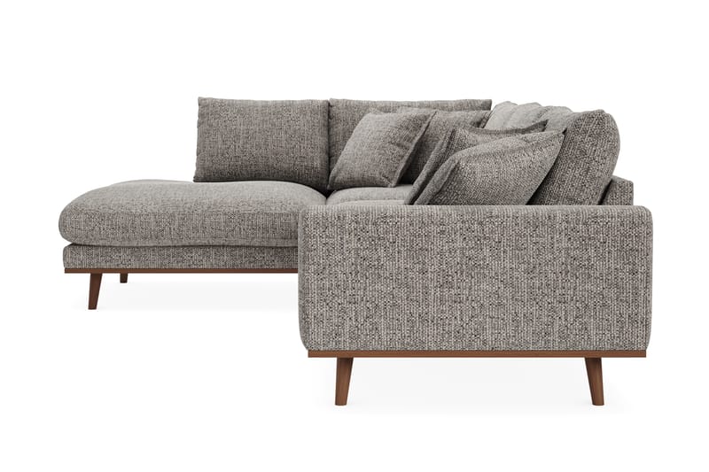 Copenhagen Premium 4-sits Vänstervänd L-formad Djup Schäslongsoffa i Chenille - Grå - Möbler - Vardagsrum - Soffor - Divansoffa & schäslong