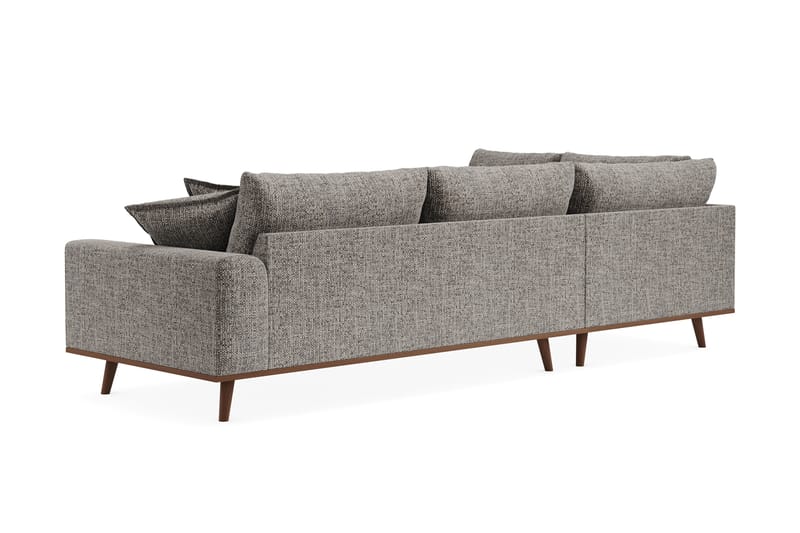 Copenhagen Premium 4-sits Vänstervänd L-formad Djup Schäslongsoffa i Chenille - Grå - Möbler - Vardagsrum - Soffor - Divansoffa & schäslong