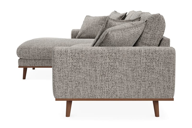 Copenhagen Premium 4-sits Vänstervänd L-formad Djup Divansoffa i Chenille - Grå - Möbler - Vardagsrum - Soffor - Divansoffa & schäslong