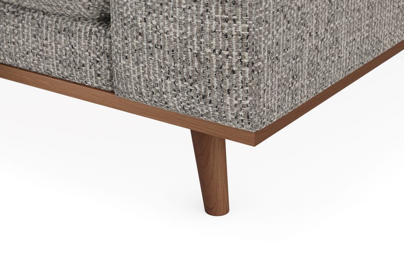 Copenhagen Premium 4-sits Vänstervänd L-formad Djup Schäslongsoffa i Chenille - Grå - Möbler - Vardagsrum - Soffor - Divansoffa & schäslong