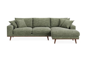 Copenhagen Premium 4-sits Högervänd L-formad Djup Divansoffa i Chenille