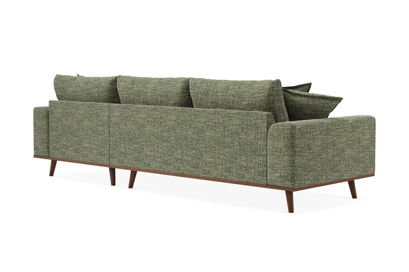 Copenhagen Premium 4-sits Högervänd L-formad Djup Divansoffa i Chenille - Grön - Möbler - Vardagsrum - Soffor - Divansoffa & schäslong