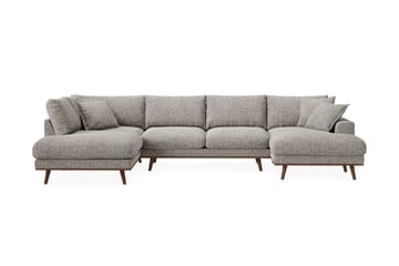 Copenhagen Premium 5-sits Vänstervänd U-formad Djup Soffa med Divan och Schäslong i Chenille